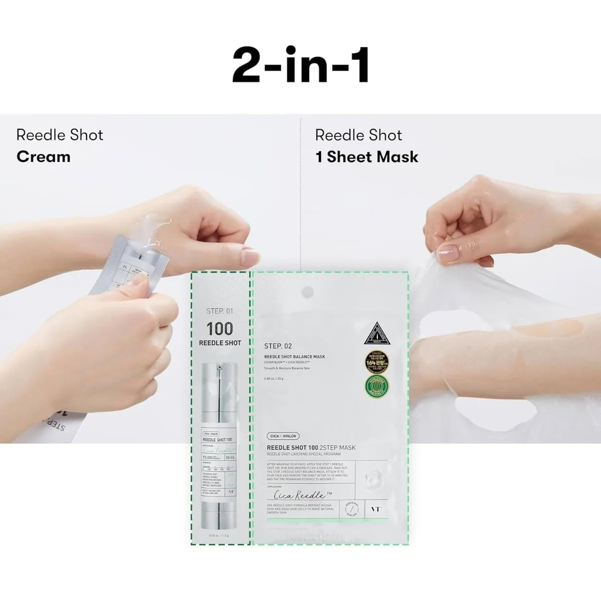 VT COSMETICS Mild Reedle Shot 300 2-Step Mask