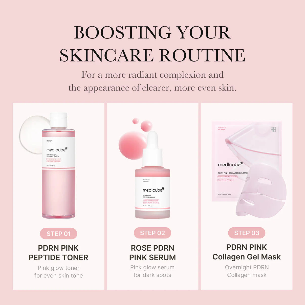 MEDICUBE PDRN Pink Cica Soothing Toner 250 ml