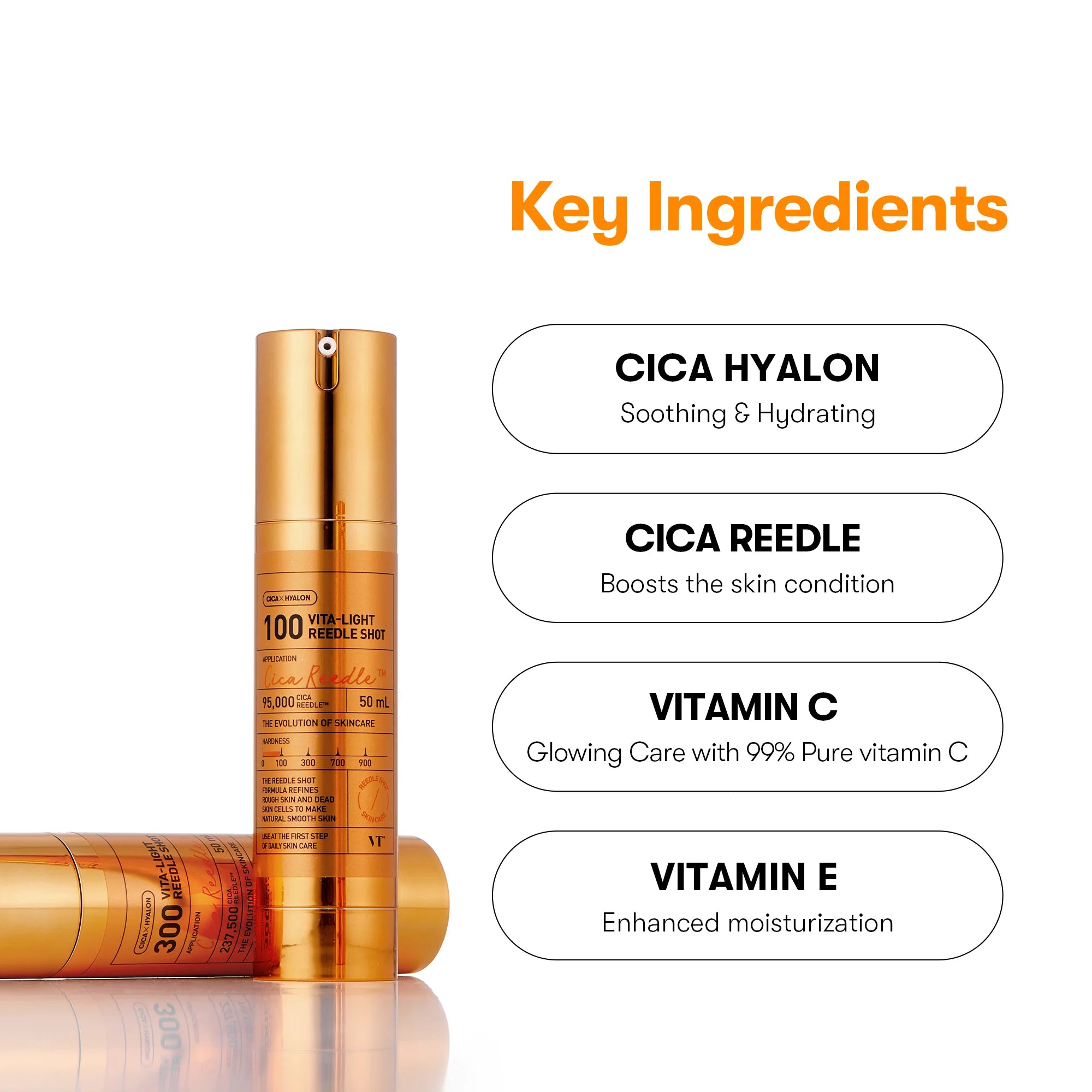 VT COSMETICS Vita-Light Reedle Shot 100, 50 ml
